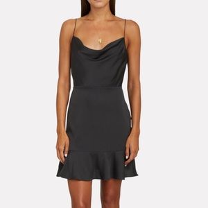 Intermix black silk “Parker” mini dress size 0